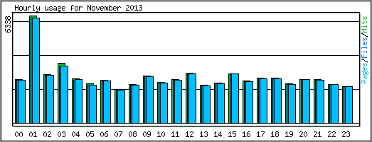 Hourly usage