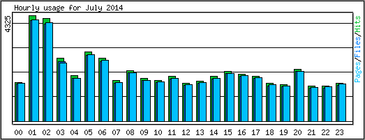 Hourly usage